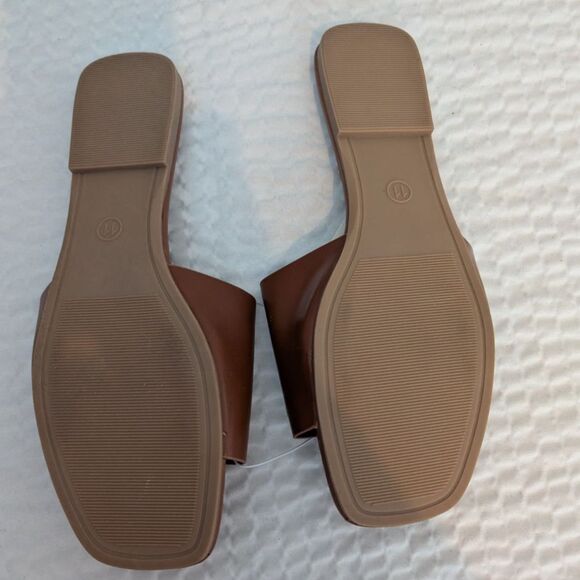 Women's Deidra Cognac Slide Sandals -A New Day- Size 11 - Picture 5 of 5